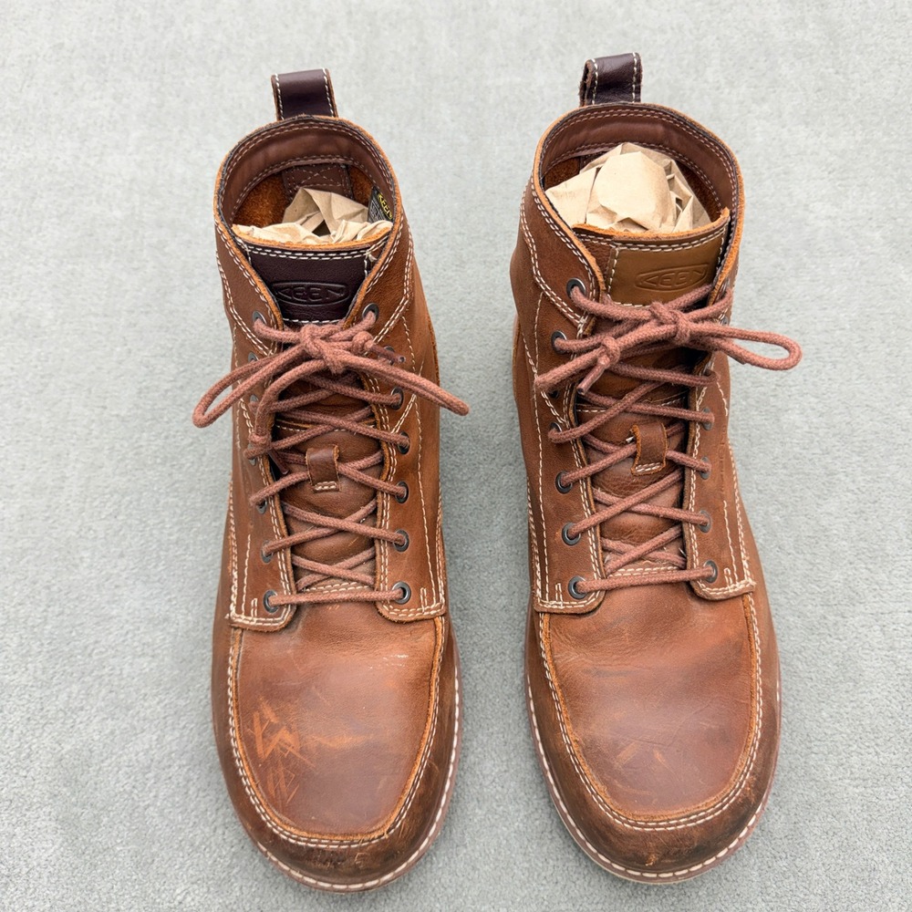 Keen Utility San Jose Steel Toe Work Boots Mens 11D Brown Leather 1020053